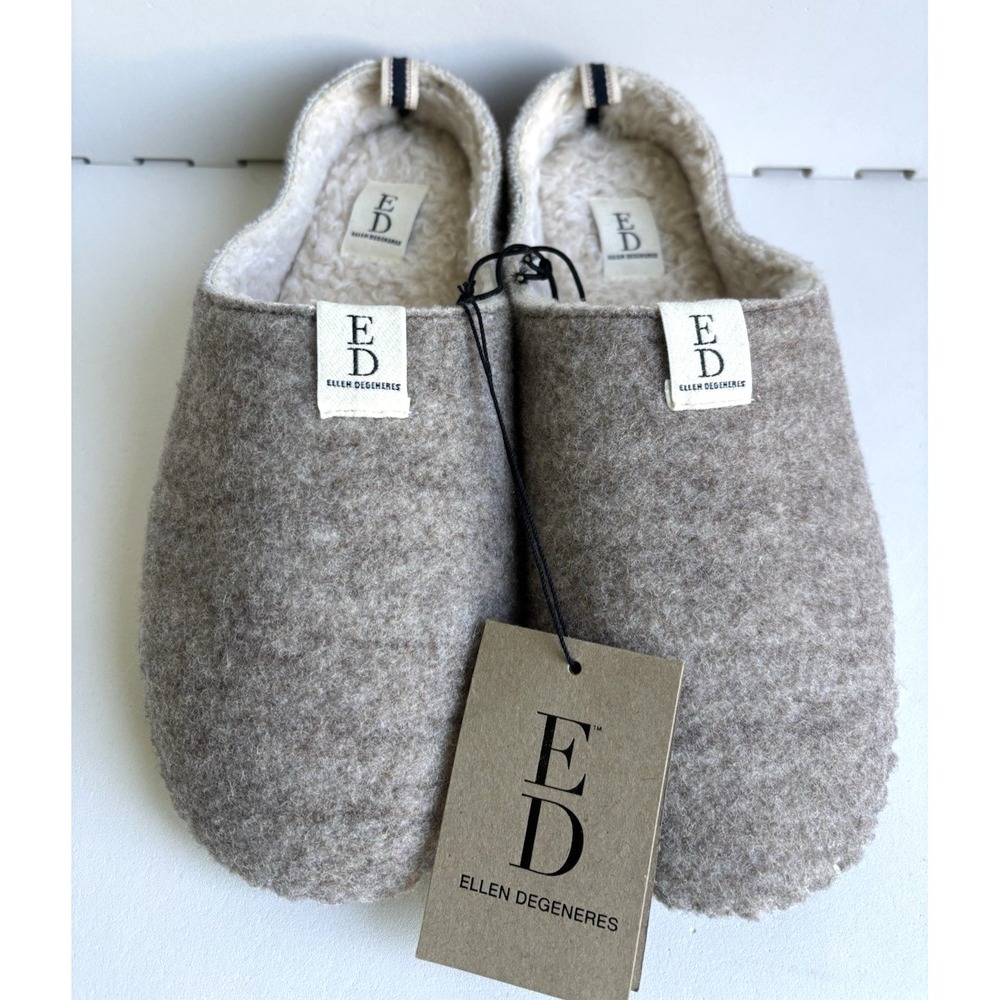 NWT Ellen DeGeneres Womens Slippers ED-Moriah Wool Blend Slip-On-Size M (7/8)